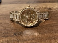 Michael Kors Watch Oversized Lexington Pav Gold-Tone