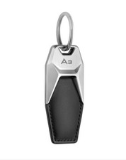 Genuine Audi A3 Leather Keyring 3181900603. New and boxed