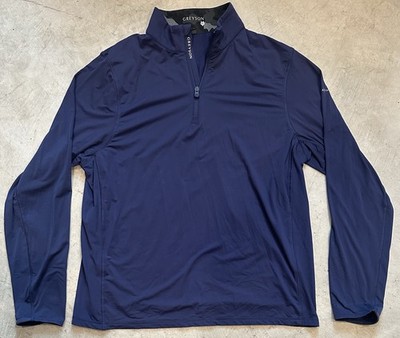 Greyson Tate Mockneck Blue Quarter 1/4 Zip Performance Pullover - Men s Size XL