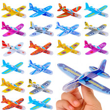 Toy Planes - 10-Pack Airplane Gliders – High-Flying Foam Planes for Kids – DIY