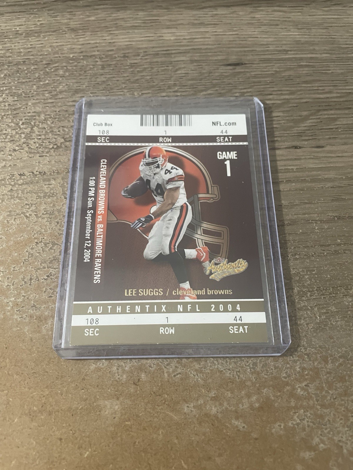 2004 Fleer Authentix General Admissions Gold #’D /25 Lee Suggs #32