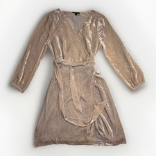 J.Crew Silver Pale Lavender Wrap Dress, Women’s Size 4