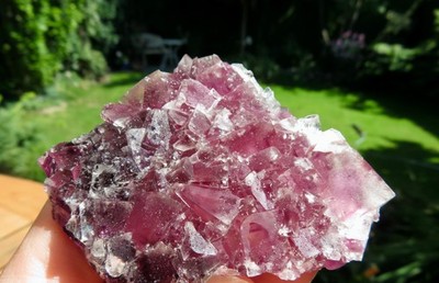 ⚒ Rotlila Fluorit Kristalle "Diamond Pocket", C-Pit, Okorusu Mine, Namibia ⚒🇳🇦