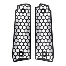 White  Black Honeycomb Printed Ruger Mark IV 22/45 Grips MK 4