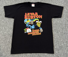 Vintage Levar Burton Read Banned Books T Shirt Large (L) Cotton Made In USA Y2K