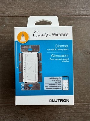 Lutron Caseta Wireless Dimmer Switch PD-6WCL-WH White Smart