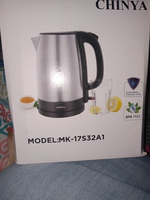 CHINYA Electric Kettle 1.7L Stainless Steel Kettle Fast Heating M: MK-17S32A1