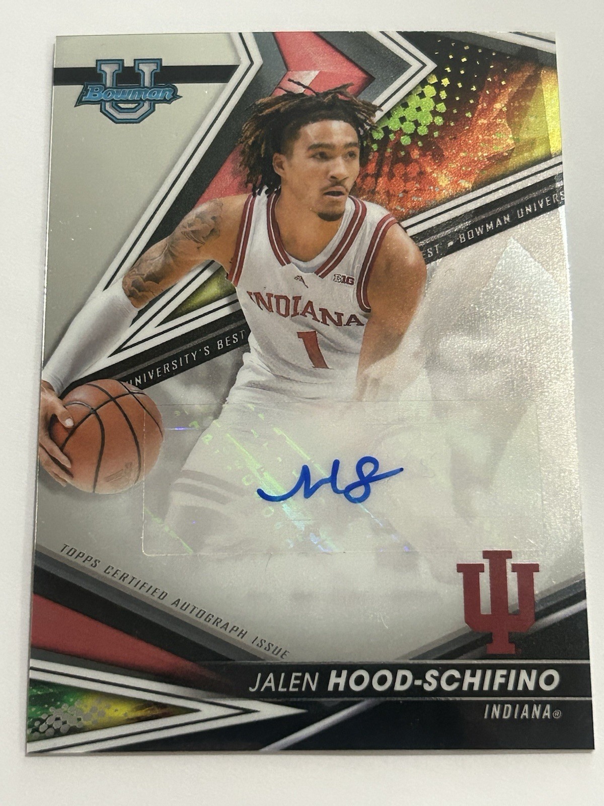 2022-23 Bowman University Best Autographs Jalen Hood-Schifino Rookie Auto