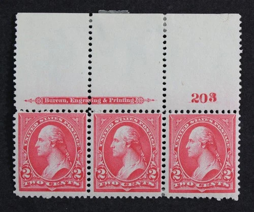 CKStamps: US Stamps Collection Scott#267 Strip Mint H OG