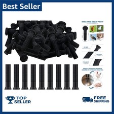 150 Pcs Chicken Plucker Fingers Black Rubber 3/4 Inch Holes for Poultry Feathers