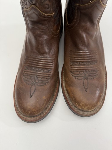 Stivali western da lavoro Double-H uomo 8D stivali cowboy DH3552 marrone resistenti all'olio - Foto 6 di 17