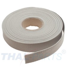 10m Gurtband 25mm Breit ca. 1,6mm stark - grau Polypropylen Taschengurt