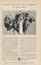 Magazine Ad - 1932 - AT&T / Bell System - 2 Telephones in your town -(#2)