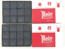 Made in the USA - 2 Boxes of Chalk - 24 Pieces for Pool Cues and Billiards Stic