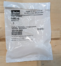 Parker GAMS-46 Partek PFA PTFE  Straight Male Adapter 1/4" Pargrip x 3/8" NPT