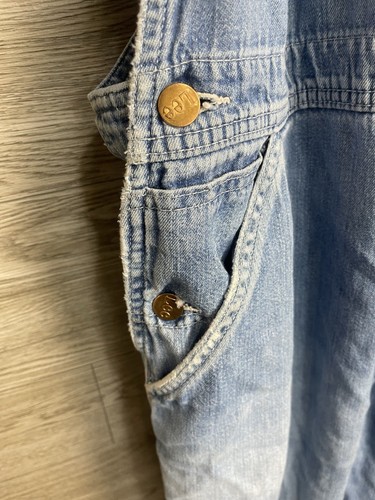 Vintage Union Made 70er 70s LEE Denim Latzhose W 42 L32 Husky - Bild 5 von 18