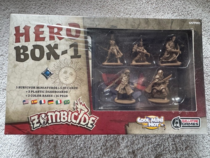 Cool Mini or Not Zombicide Black Plague Hero Box 1 Unpainted GUF005