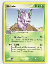 Nidorino 41/112 Uncommon FireRed & LeafGreen Pokemon Moderately Played