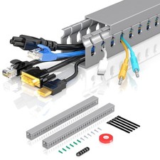 Open Slot Wire Duct Kit, 31.4" 2 x 15.7 Server Rack Cable Management, Cable ...