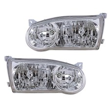 Headlights Front Lamps Pair Set For 01-02 Toyota Corolla Left Right Headlights Front Lamps Pair Set For 01-02 Toyota Corolla Left Right