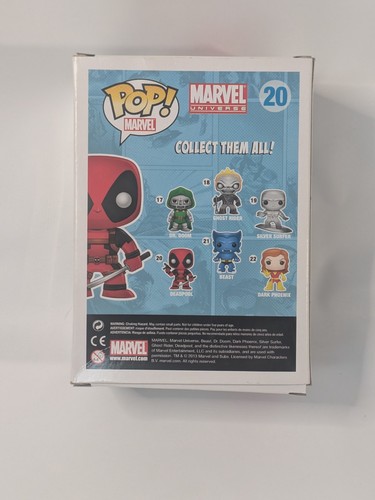 Funko Pop! Vinyl: Deadpool Bobble-Head Figure #20 Marvel Universe Collectible - Picture 3 of 6