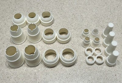 Ateco August Thomsen Cake Decorating Lot - Standard, Med & Large Couplers