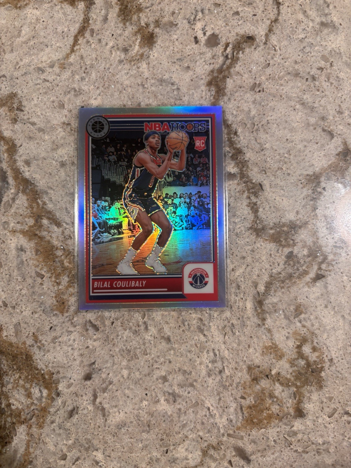 2023-24 Panini Nba Hoops Premium Stock - Bilal Coulibaly #175 Silver Prizm (RC)