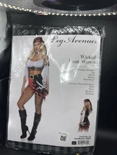 Leg Avenue Wicked Wench Pirate 4PC Costume Cosplay Size L NEW