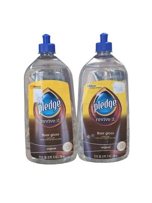 Pledge Revive It Floor Gloss x2 Polish Protects Long Lasting Shine original lot