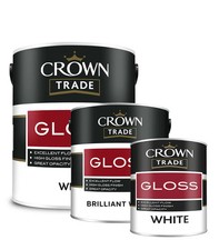 Crown Trade Paint Gloss (Oil) | All Sizes | Ready Mixed