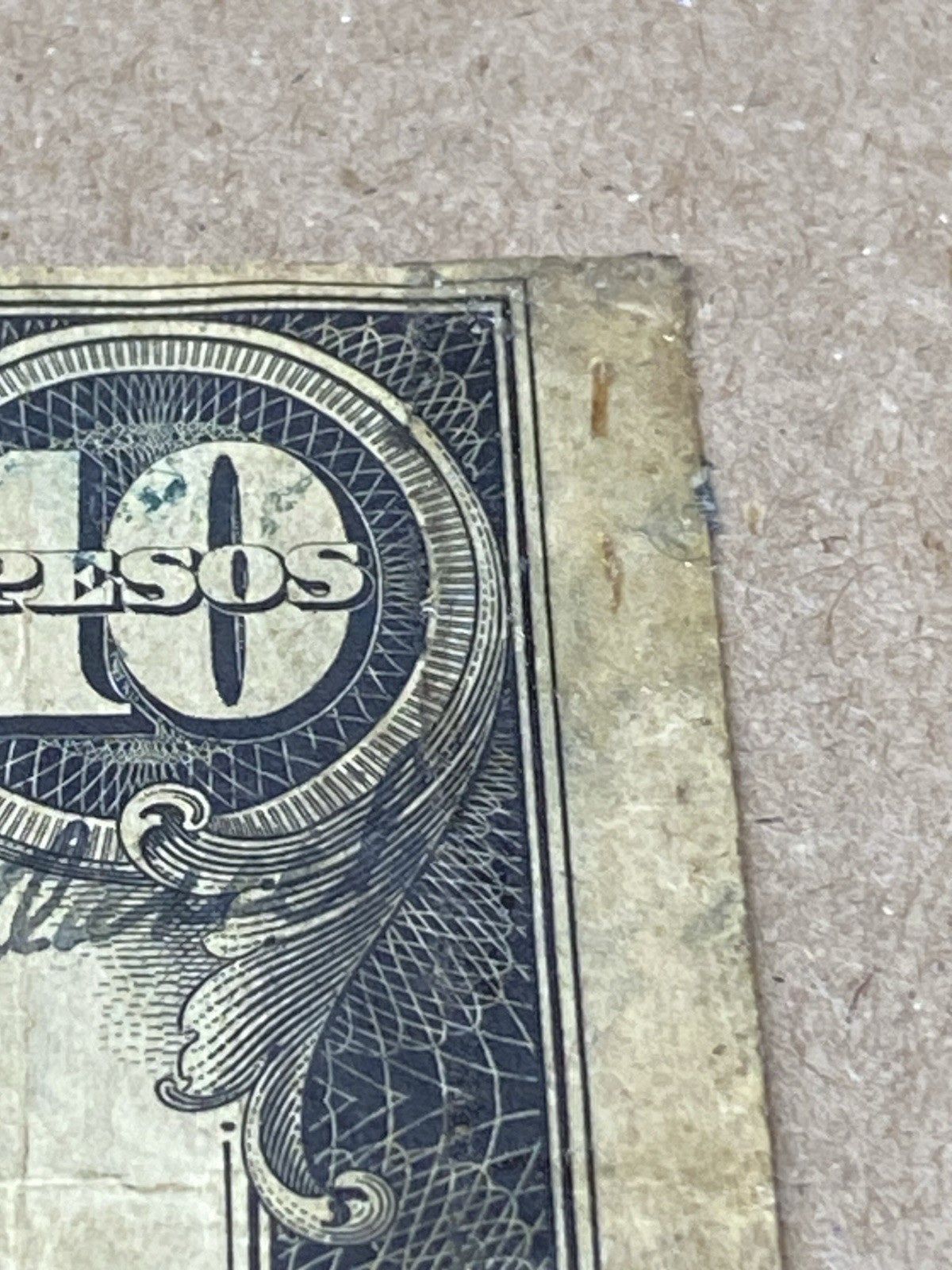 1936 Philippines 10 Pesos Treasury Certificate Sgt. AUTO