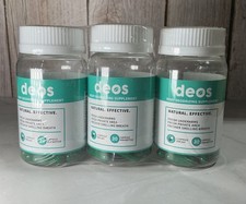 3 PACK DEOS Internal Deodorant Supplement   DEOS Body Deodorizer 30 Ct BB 10/28