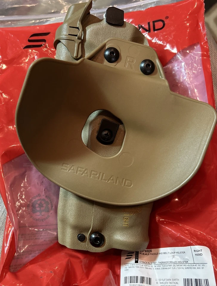 Safariland 6378RDS ALS RH Holster GLOCK 17 19 22 23 45 & LIGHT, 🔴 Red Dot - Image 4 of 4
