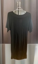 Y2K GUESS by Marciano Black Tunic/Dress Draped Back Silver Studs Size Medium