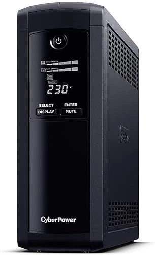 Cyberpower Value Pro 1200Va Line Interactive Tower Ups 720W Lcd Display 8X Iec A - Image 2 of 3