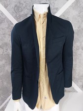 Charles Tyrwhitt Cotton Stretch Jacket Navy Size 38R Slim Fit Cotton Blazer