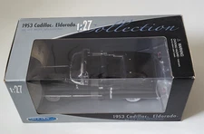 Welly Die Cast Car 1953 Cadillac Eldorado Black 1:27 Collect