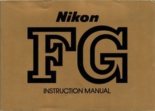 Original Manual for Nikon FG Camera