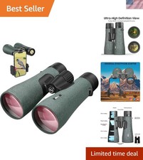 Lightweight 12x50 Waterproof Binoculars with Phone Adapter for Nature Lovers