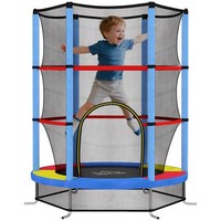 HOMCOM Kids Trampoline Mini Bouncer w/ Enclosure Net for 3-6 Years