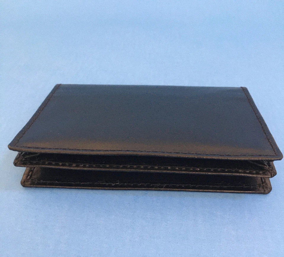 Anuschka Slim Profile Leather Classic Card Wallet Black, 4.2" x 3" - Image 3 of 4