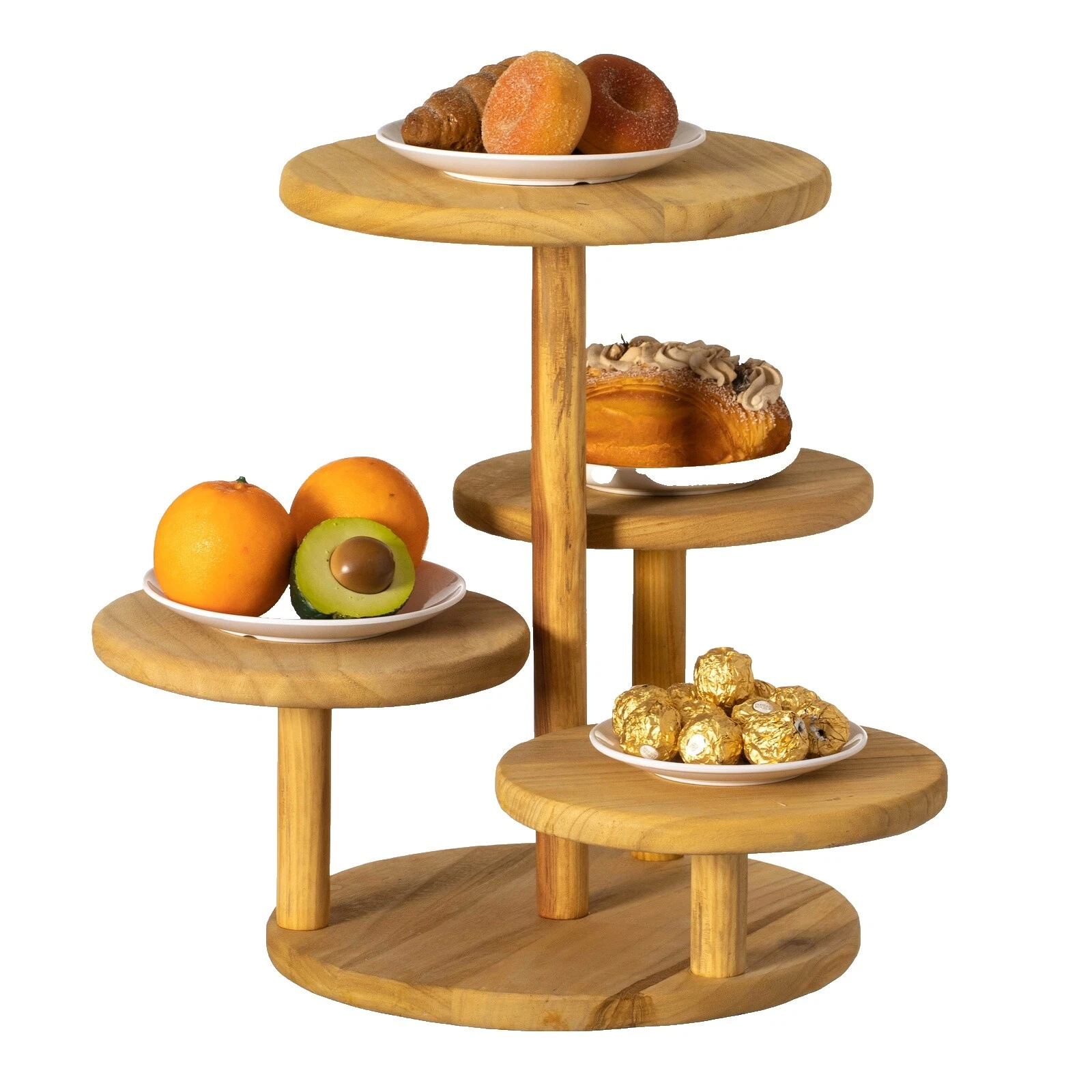 Pastel de sólido marrón & Cupcake Stands