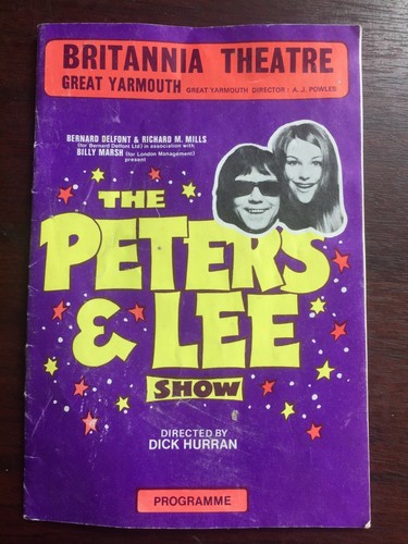 THE PETERS & LEE SHOW PROGRAMME FROM THE BRITANNIA THEATRE - GREAT YARMOUTH