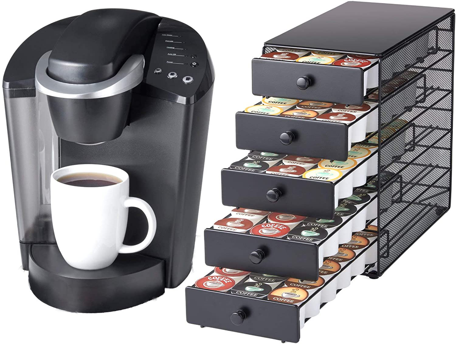 Coffee Pod Popular brand in the world Storage Drawer Black famous K-Cups Satin Compatible Finish 9