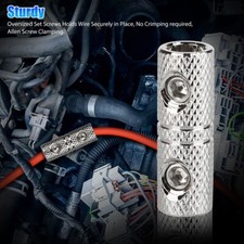 4pcs Wire Coupler Terminal Butt Connector 8 GA Gauge Input and Output Set Screw