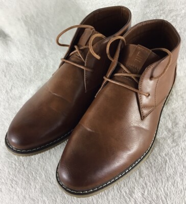 London Fog Shoes Blackburn Chukka Boots Mens Classic Brown Dress Shoe 