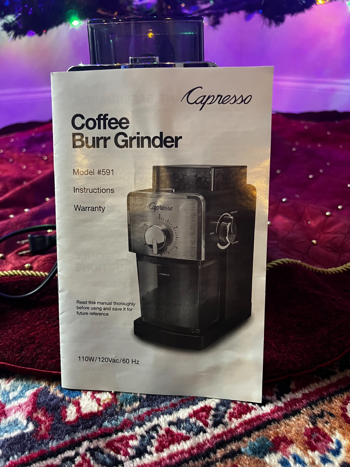 Capresso Coffee Burr Grinder eBay