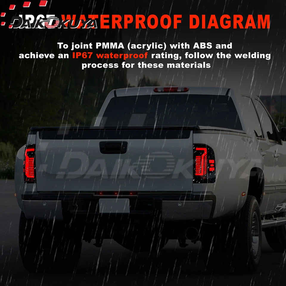 Luces traseras LED 2007-12 13 14 para Chevy Silverado 1500 2500HD 3500HD Foto 4 de 4