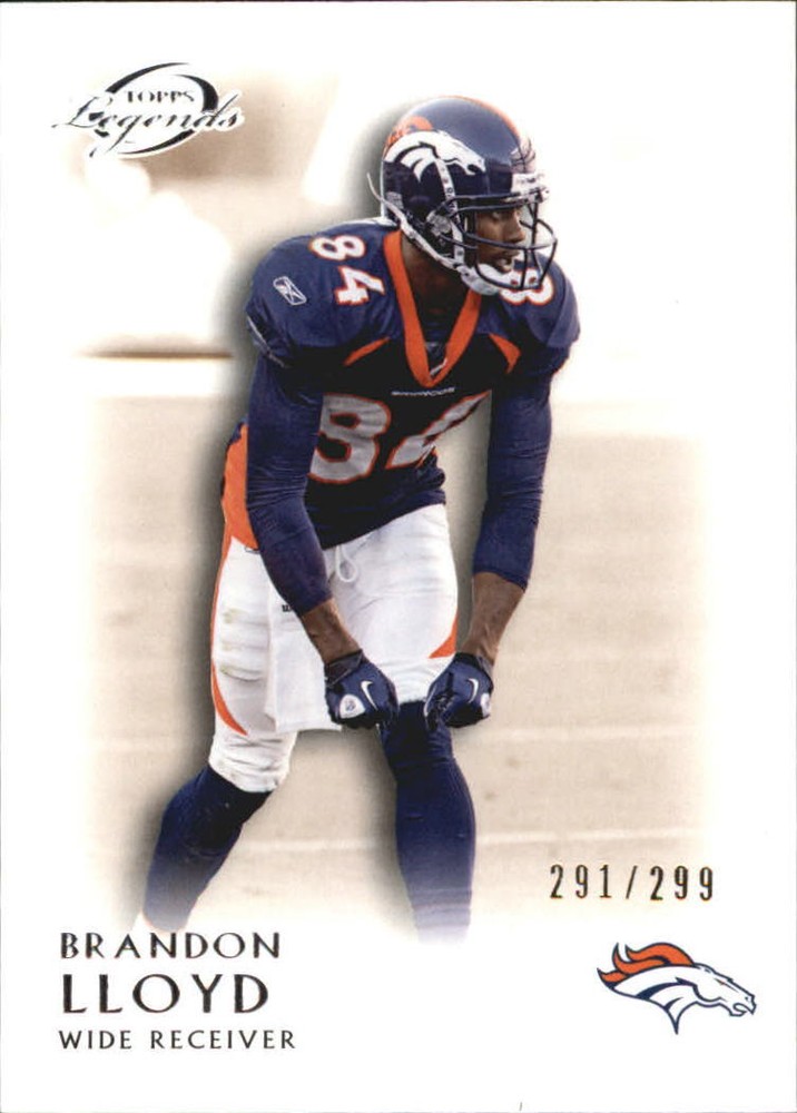 2011 Topps Legends Bronze Denver Broncos Football Card #151 Brandon Lloyd/299