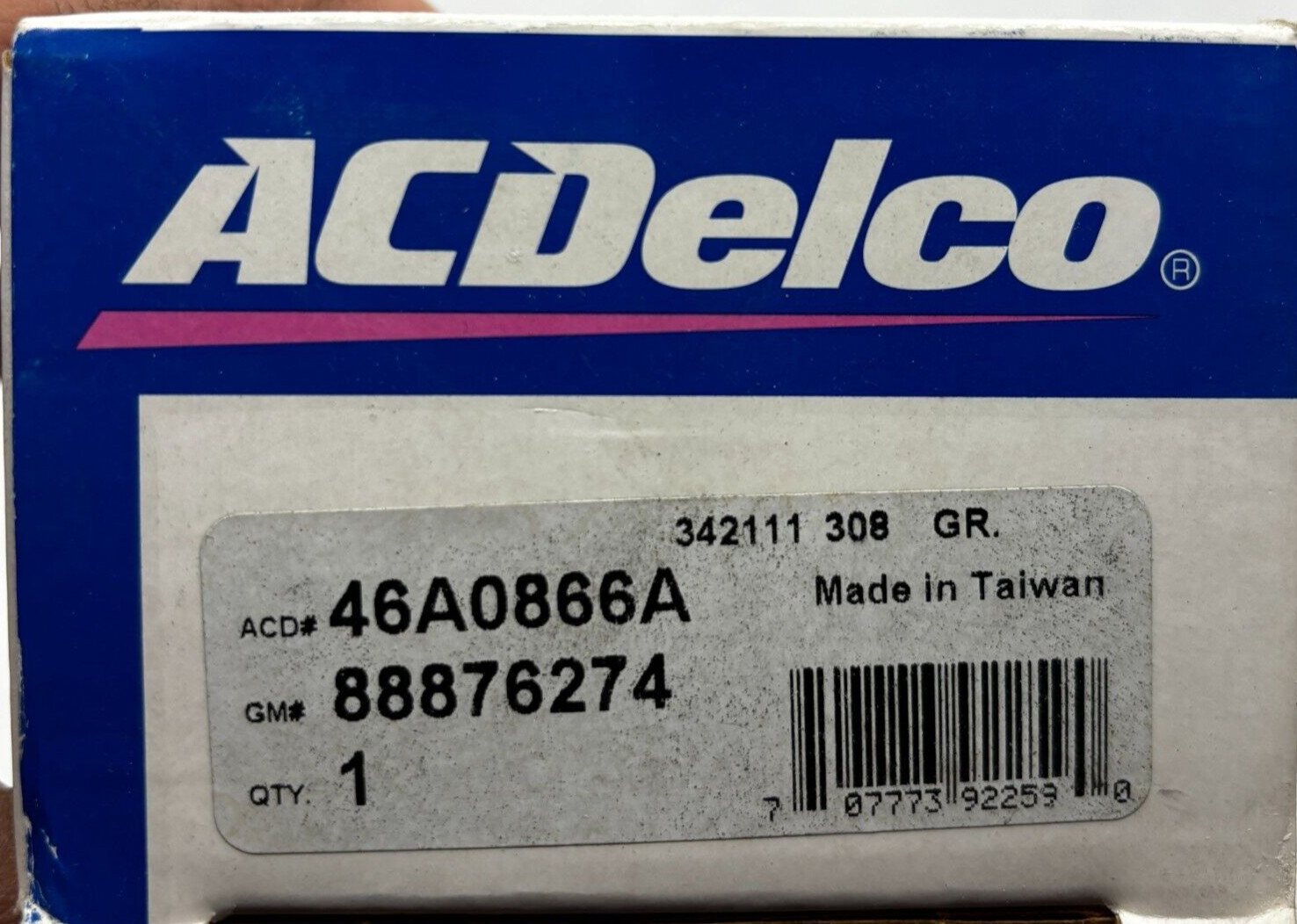 ACDelco 46A0866A Steering Tie Rod End,88876274 